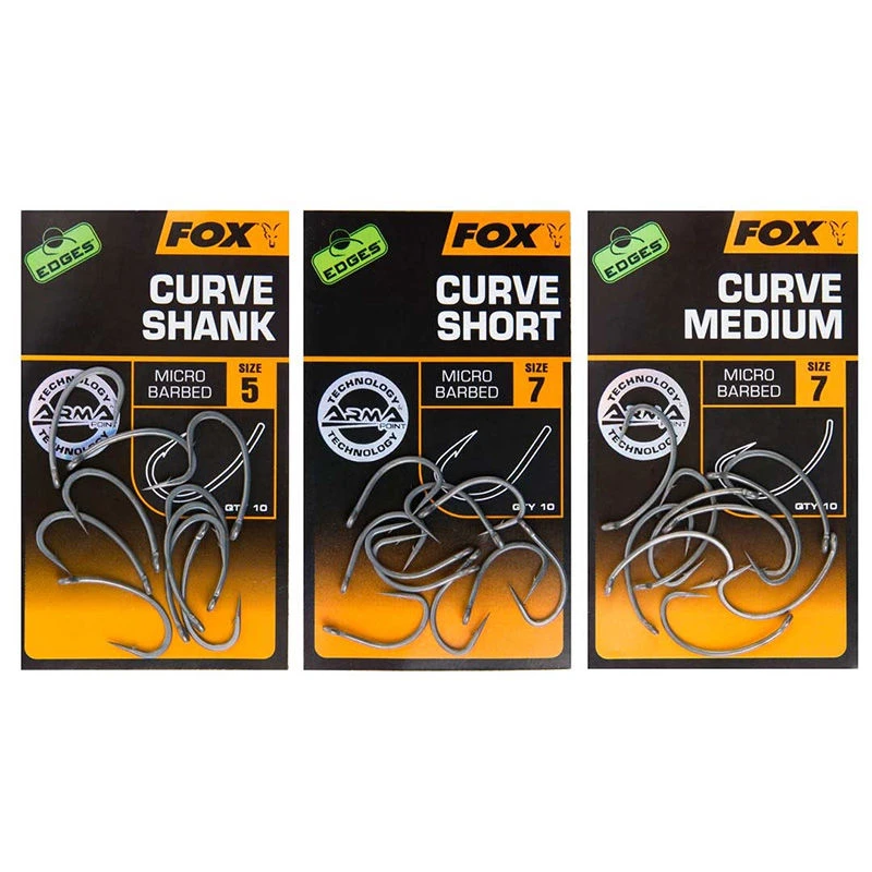 Fox Edges Armapoint Curve Shank Hooks